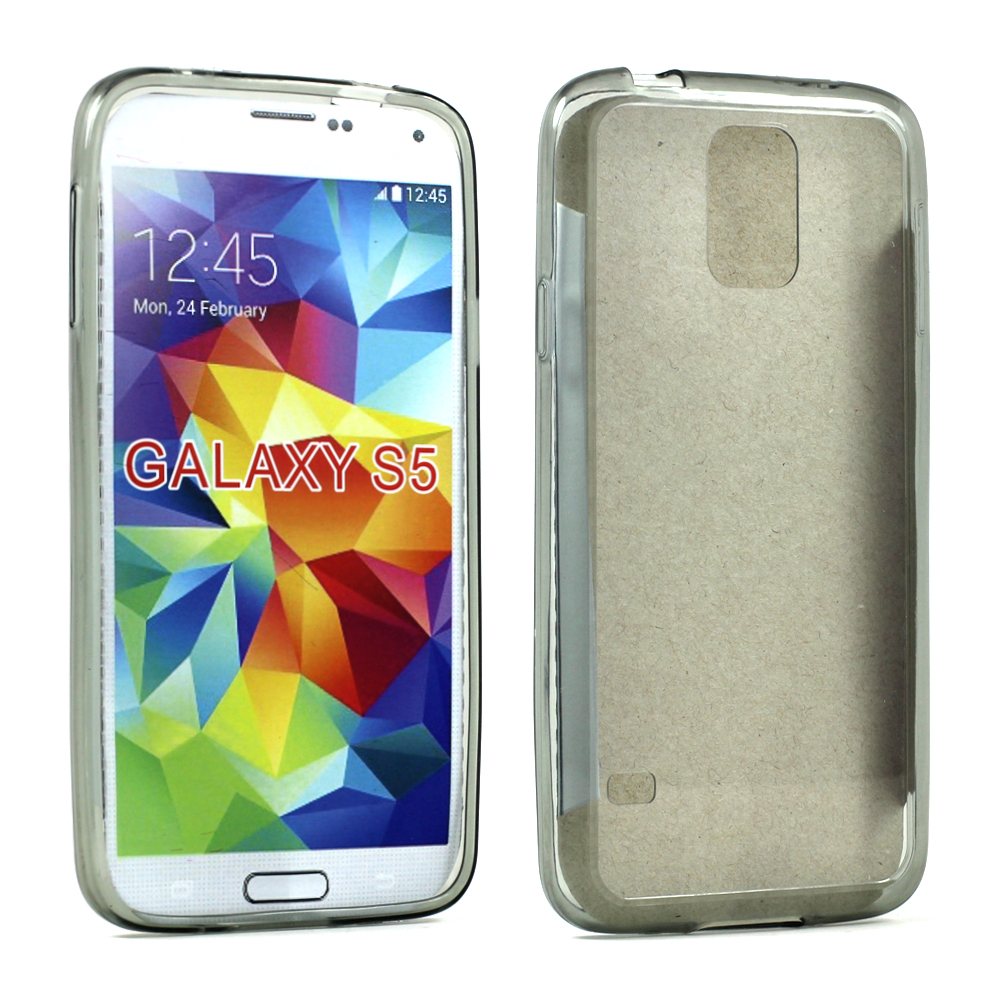 Samsung Galaxy S5 i9600 Crystal Clear Hybrid Case (Smoke Clear)